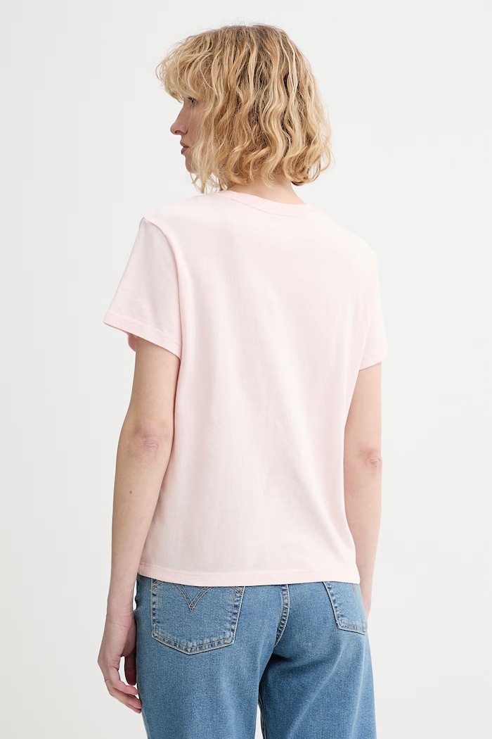 Îmbrăcăminte Levi's tricou din bumbac GR T2 PERFECT 005GV roz