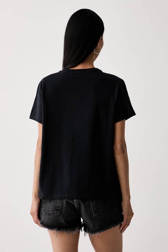 Дрехи Levi's тениска дамска от памук GR T2 PERFECT 005GV черен