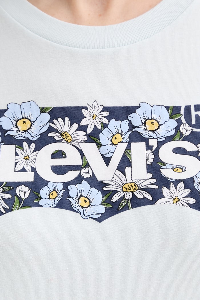 Bavlnené tričko Levi's THE PERFECT 17369.3399 modrá