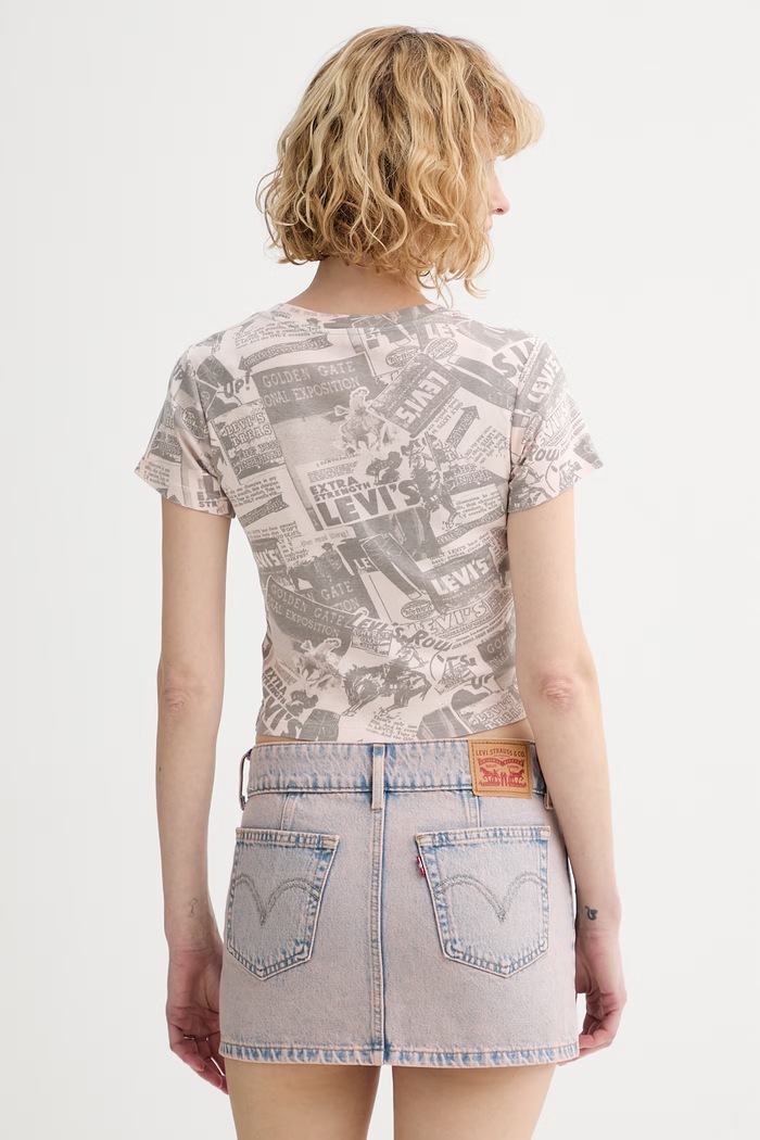 Îmbrăcăminte Levi's tricou din bumbac GR ESSENTIAL SPORTY A8798.0105 roz