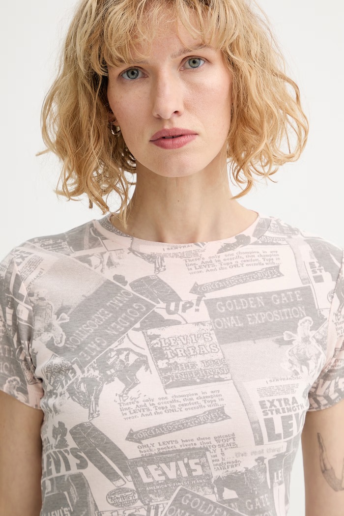 Levi's tricou din bumbac GR ESSENTIAL SPORTY roz A8798.0105