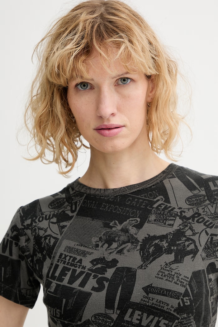 Bavlnené tričko Levi's GR ESSENTIAL SPORTY sivá A8798.0106