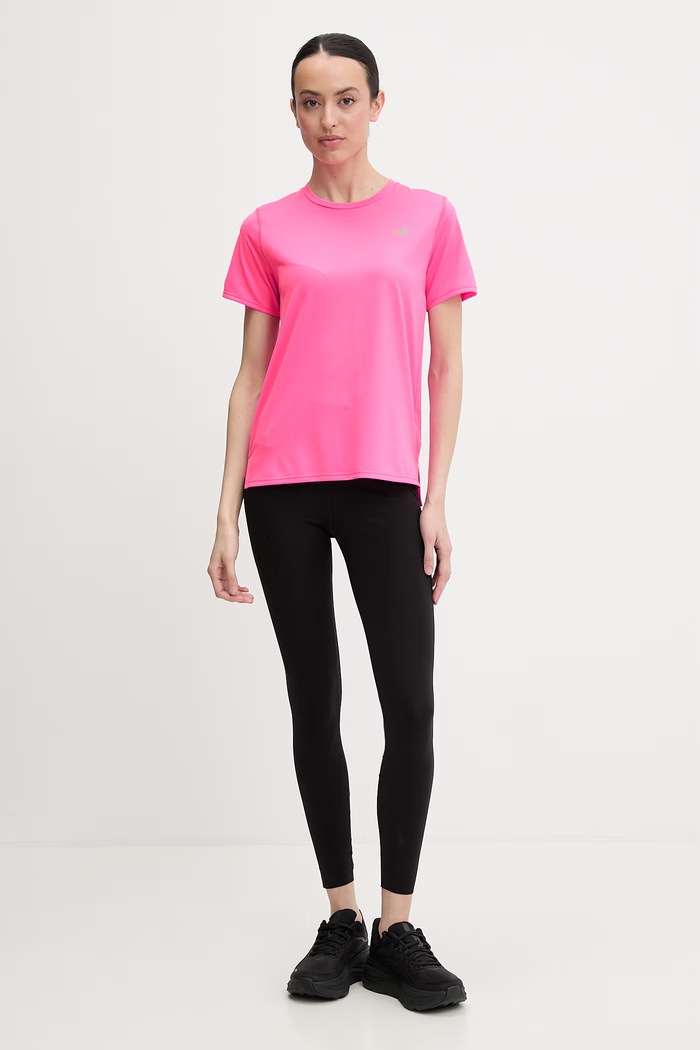 New Balance T-shirt treningowy damski WT41222AAB różowy SS26