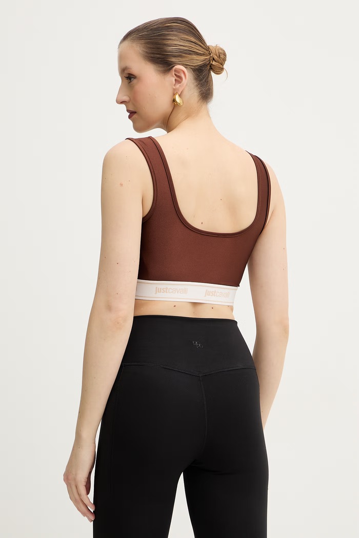 Oblečenie Top Just Cavalli 80PAM204.J0108 hnedá