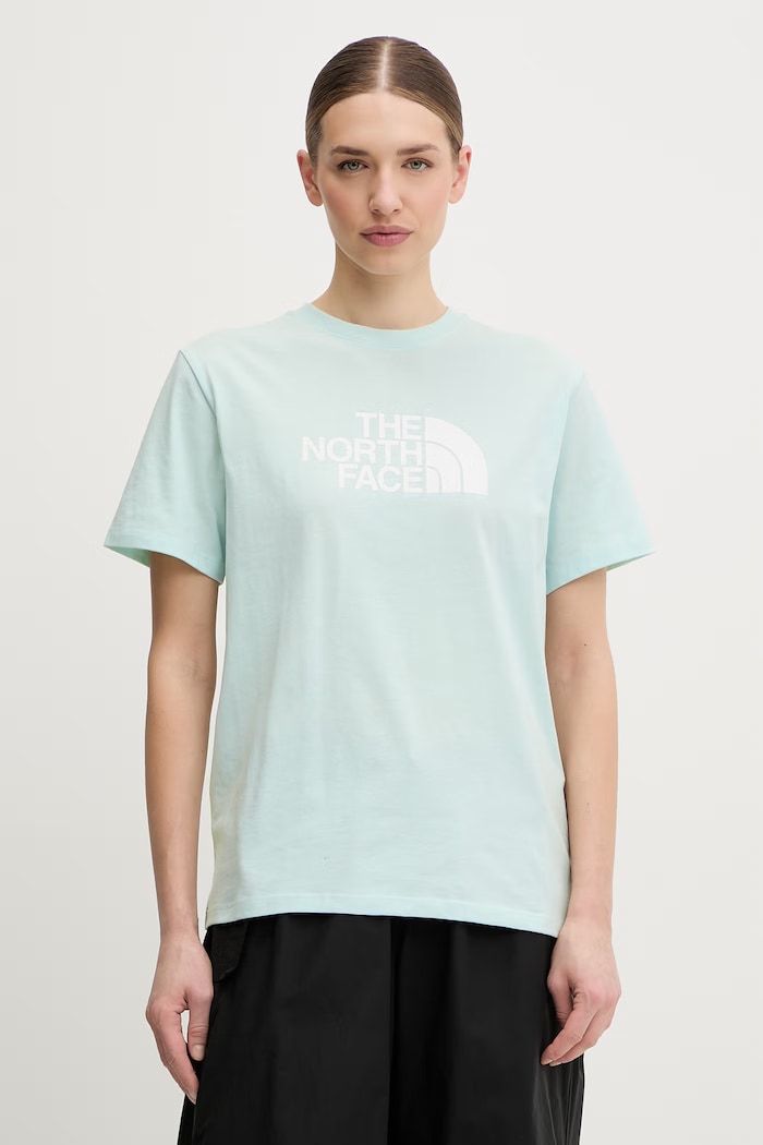 The North Face tricou EVOLUTION print turcoaz NF0A8B6UG701