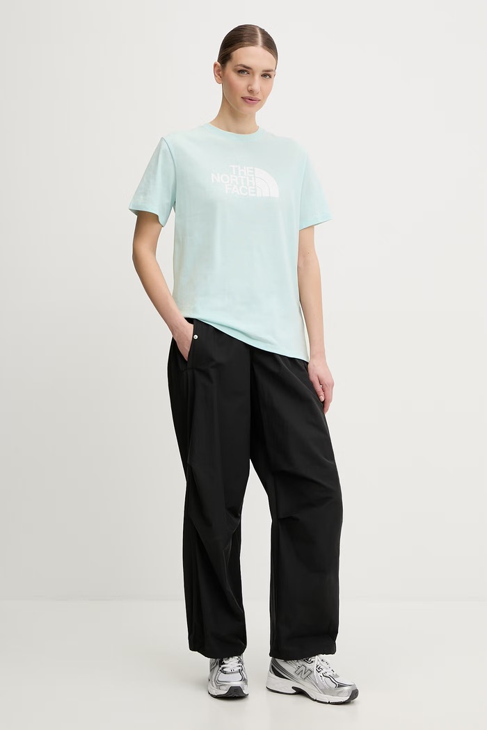 The North Face tricou EVOLUTION NF0A8B6UG701 turcoaz SS26