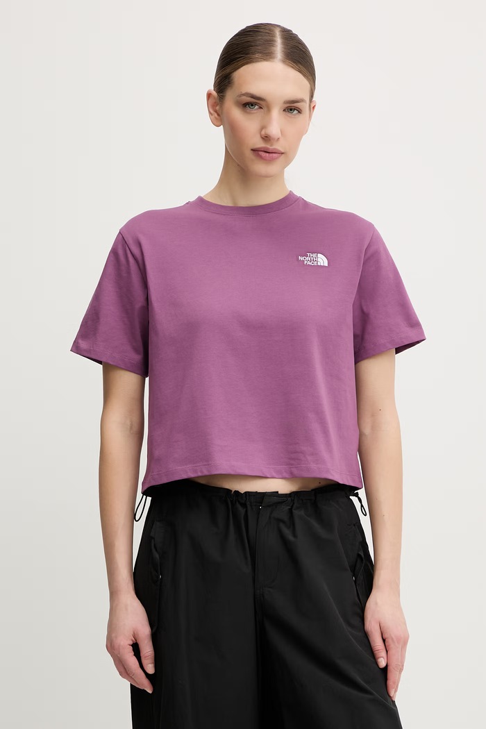 Tričko The North Face Simple Dome jednofarebný fialová NF0A8FDHG4Y1