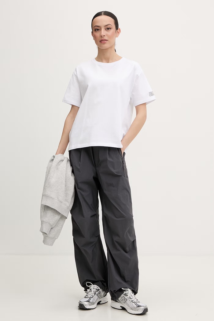 BOGNER Fire+Ice tricou basic de femei din bumbac CARA 54539608 alb SS26