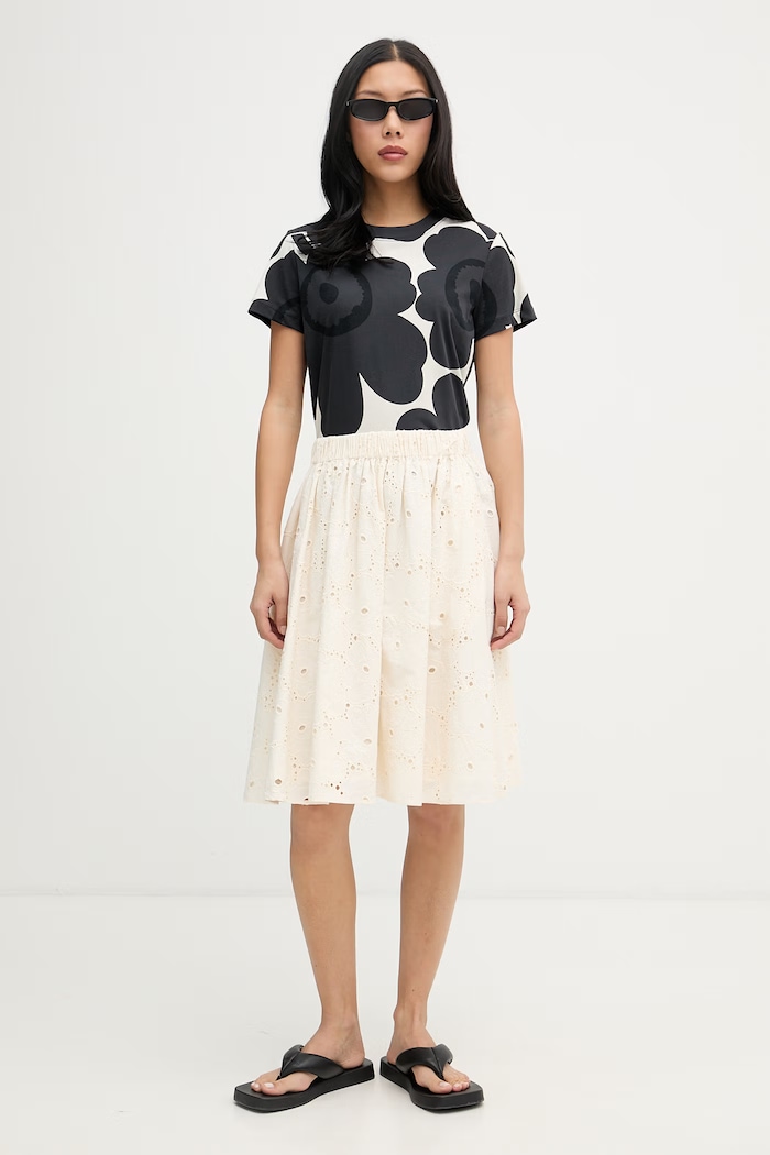 Marimekko tričko dámské bavlněné 095397 černá SS26