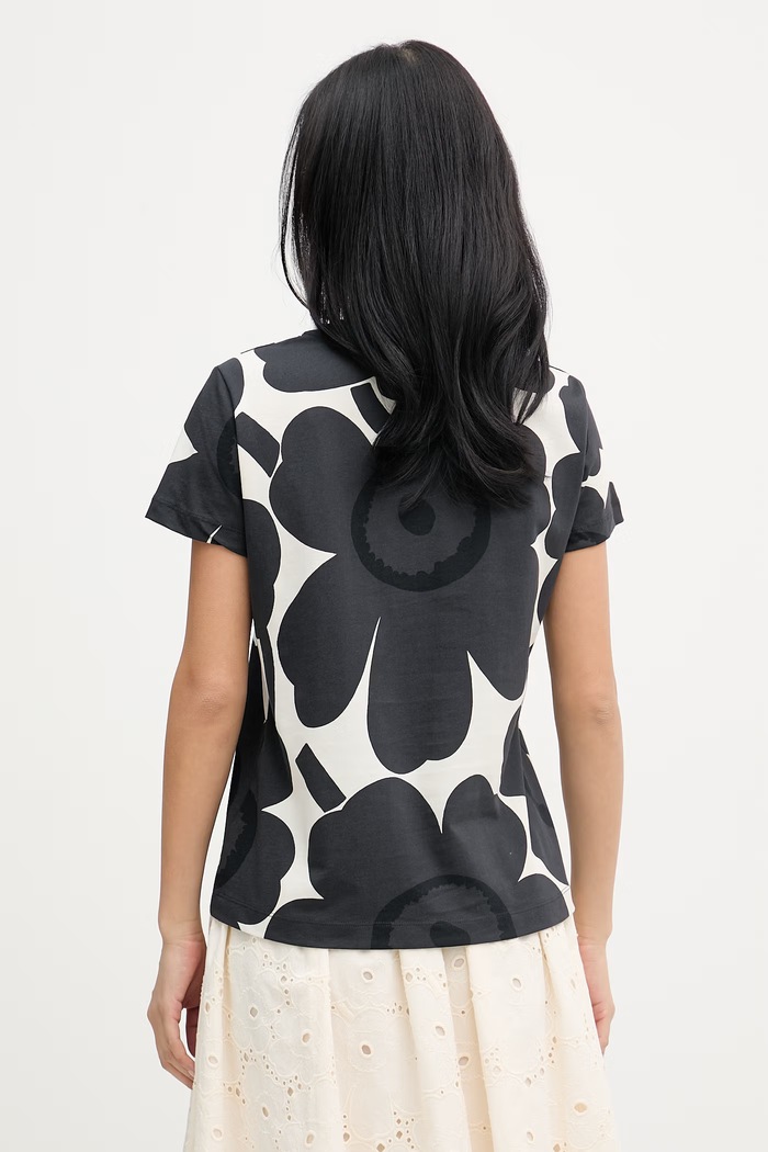 Oblečení Marimekko tričko dámské bavlněné 095397 černá