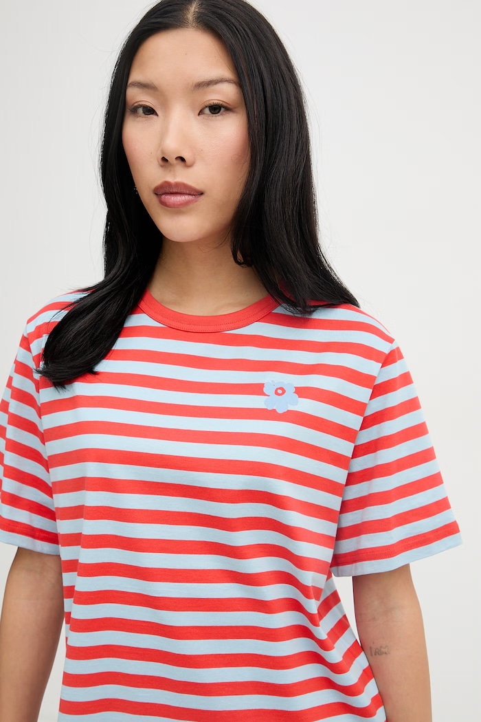 Marimekko tricou pentru femei, din bumbac rosu 095080
