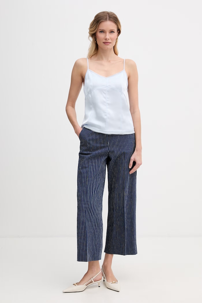 Max&Co. blúzka s ramienkami dámska MCOSLALOM 2616161033200 modrá SS26