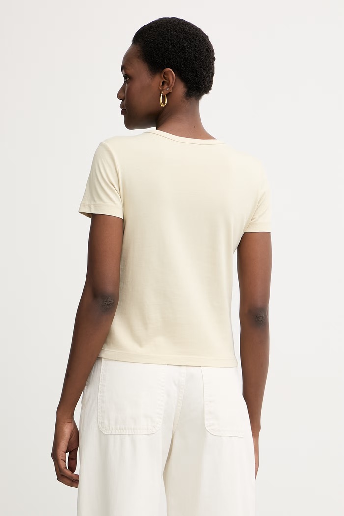 Îmbrăcăminte Max&Co. tricou pentru femei, din bumbac MCOCASTA 2616971044200 bej