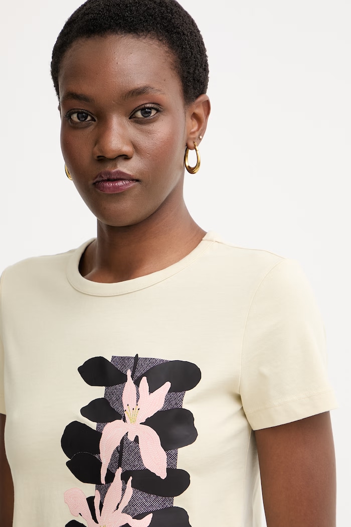 Max&Co. tricou pentru femei, din bumbac MCOCASTA bej 2616971044200