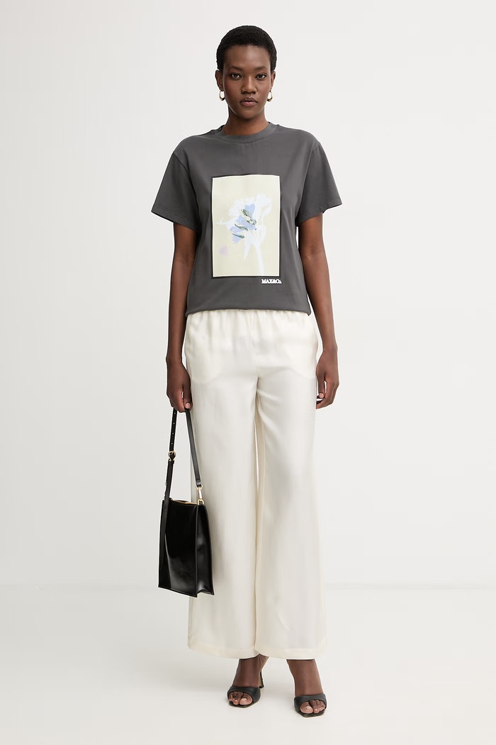 Max&Co. T-shirt γυναικείο βαμβακερό MCOOGNUNO 2616971054200 γκρί SS26