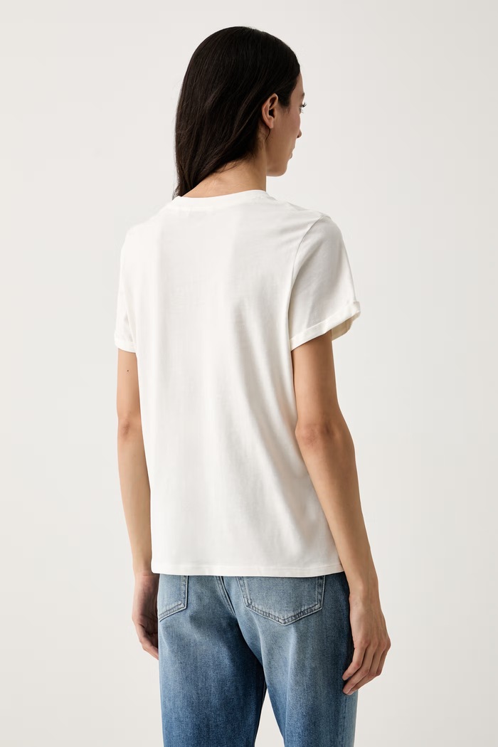 Oblečenie U.S. Polo Assn. tričko dámske bavlnené CREW NECK WUP0634 béžová