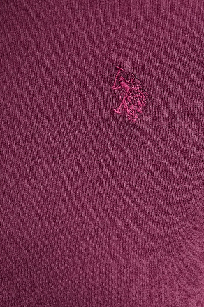 U.S. Polo Assn. T-shirt damski bawełniany CREW NECK WUP0634 fioletowy