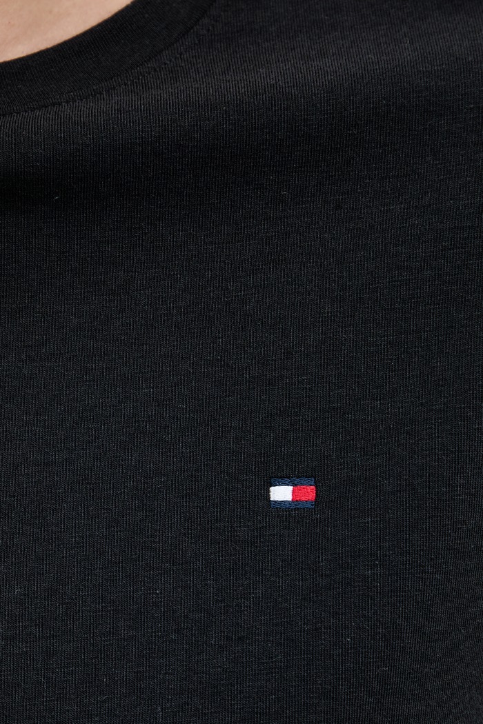 Tommy Hilfiger tričko dámske s bavlnou UW0UW06292 čierna