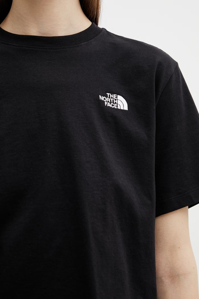 The North Face Evolution Simple Dome μπλουζάκι basic βαμβακερό γυναικείο μαύρο NF0A8FDHJK31