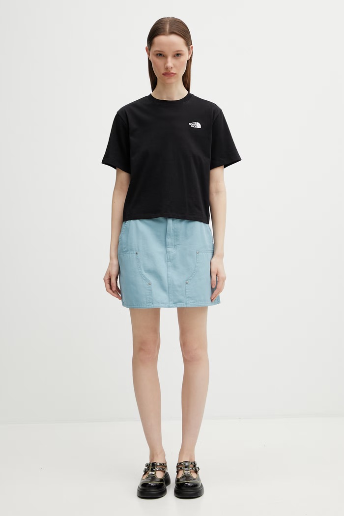 The North Face Evolution Simple Dome μπλουζάκι basic βαμβακερό γυναικείο NF0A8FDHJK31 μαύρο