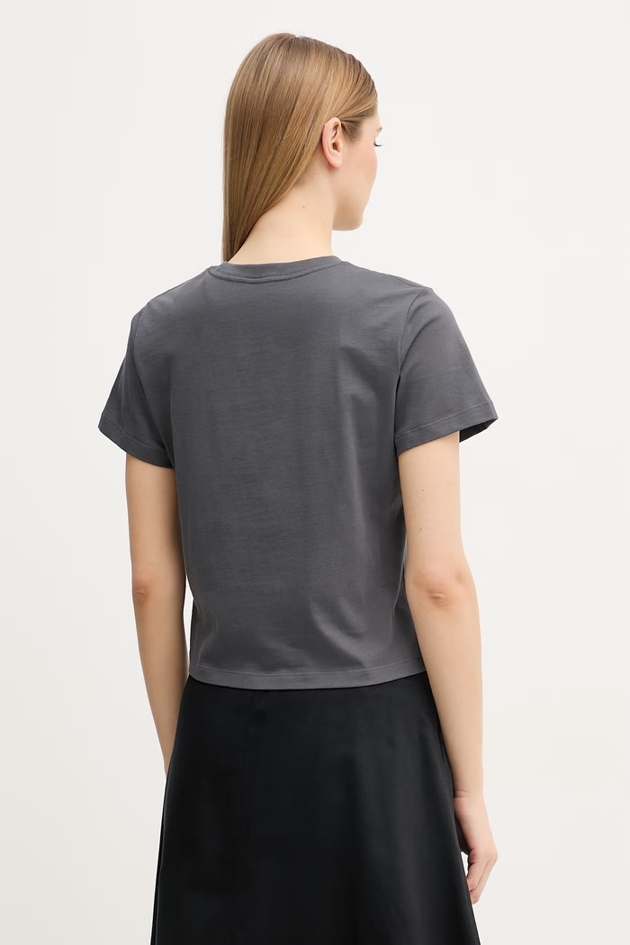 Ρούχα The North Face Essential βασικό t-shirt βαμβακερό γυναικείο NF0A8GR1RHI1 γκρί