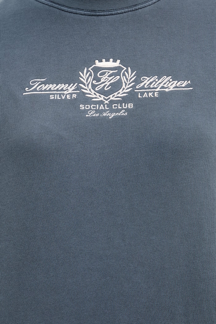 Tommy Hilfiger дамска тениска от памук WW0WW48713 тъмносин