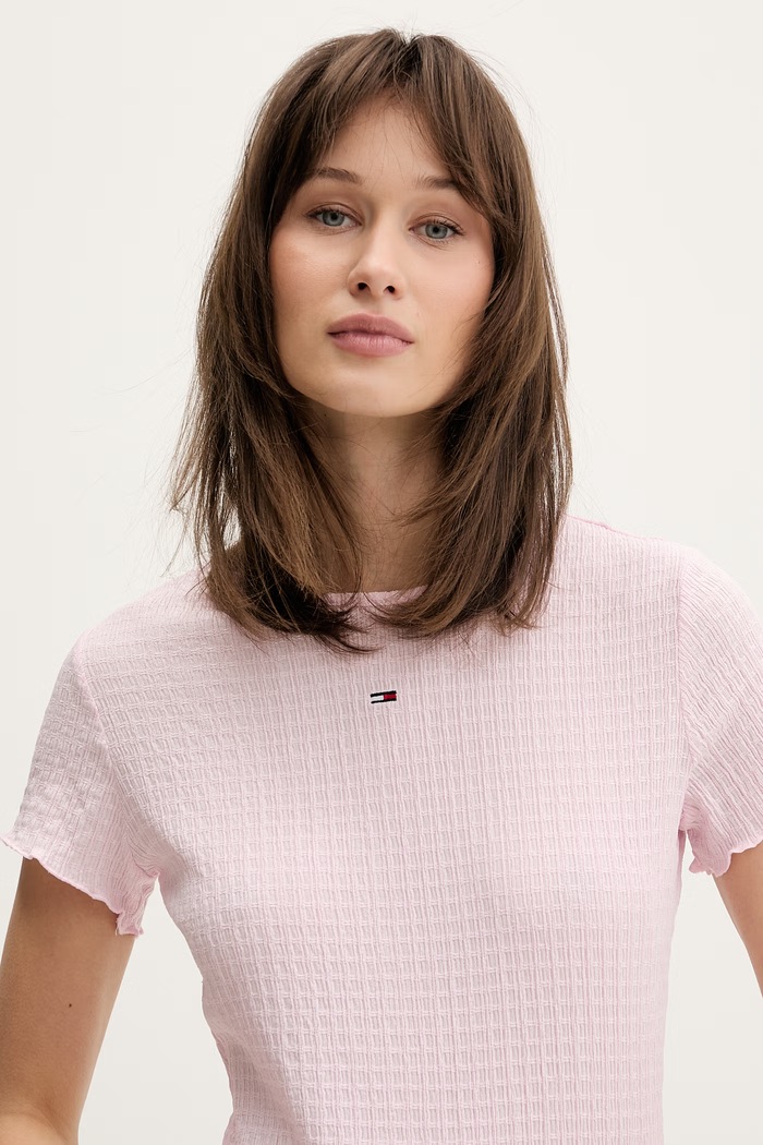 Tommy Jeans tričko dámske ružová DW0DW22219