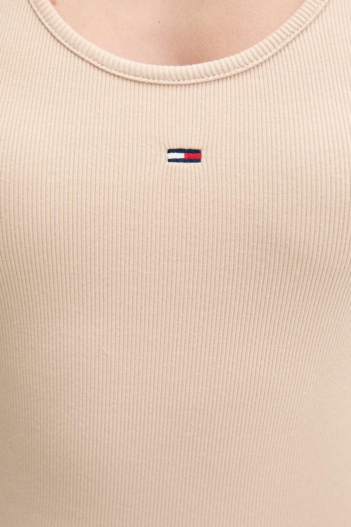 Tommy Jeans bokserka damska bawełniana z elastanem DW0DW22264 beżowy
