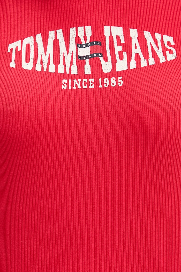 Tommy Jeans tričko dámske s bavlnou DW0DW22272 červená