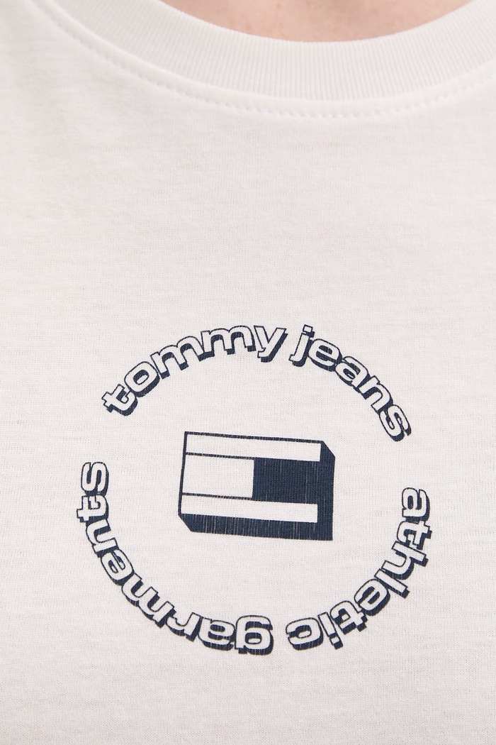 Tommy Jeans Basic tričko dámske bavlnené DW0DW22273 biela