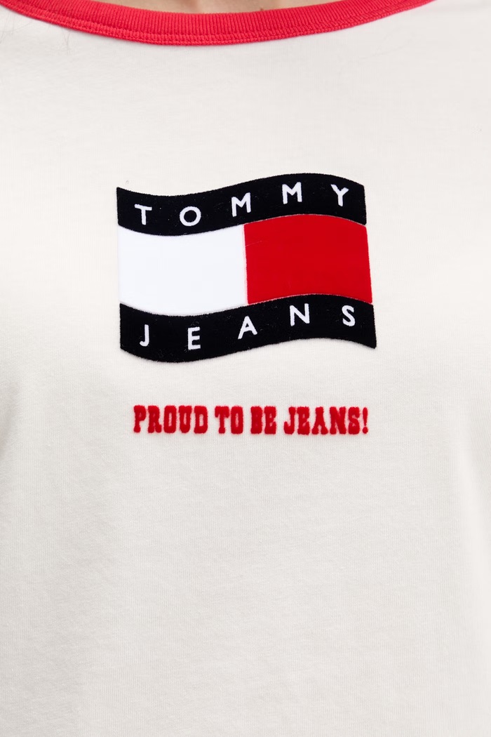 Tommy Jeans tričko dámske bavlnené DW0DW22306 béžová