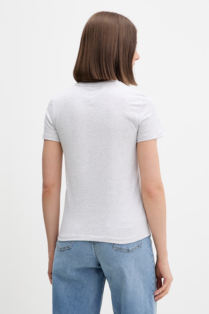 Îmbrăcăminte Tommy Jeans tricou pentru femei, din bumbac DW0DW22310 gri