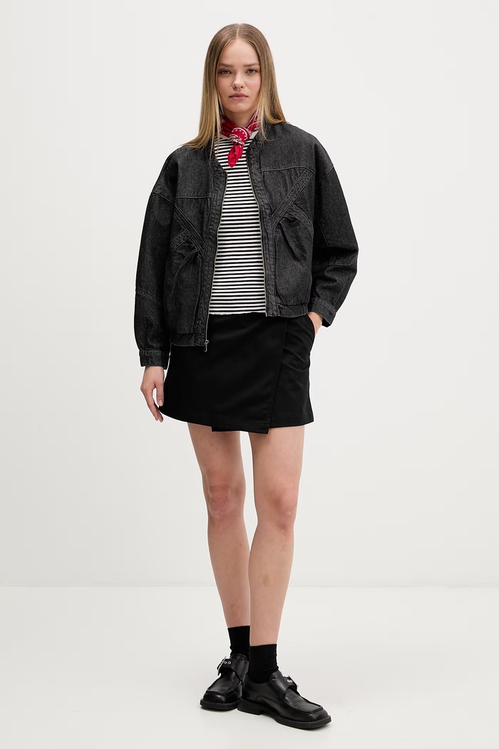 Tommy Jeans tričko dámske bavlnené s elastanom DW0DW22782 čierna SS26