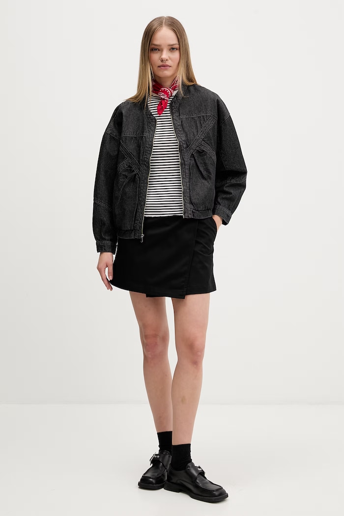 Tommy Jeans tričko dámske bavlnené s elastanom DW0DW22782 čierna SS26
