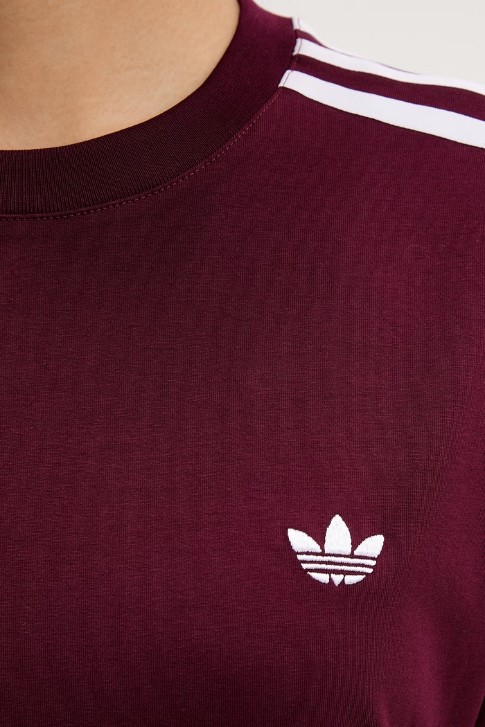 adidas Originals tricou pentru femei, din bumbac cu elastan KY5092 burgundia