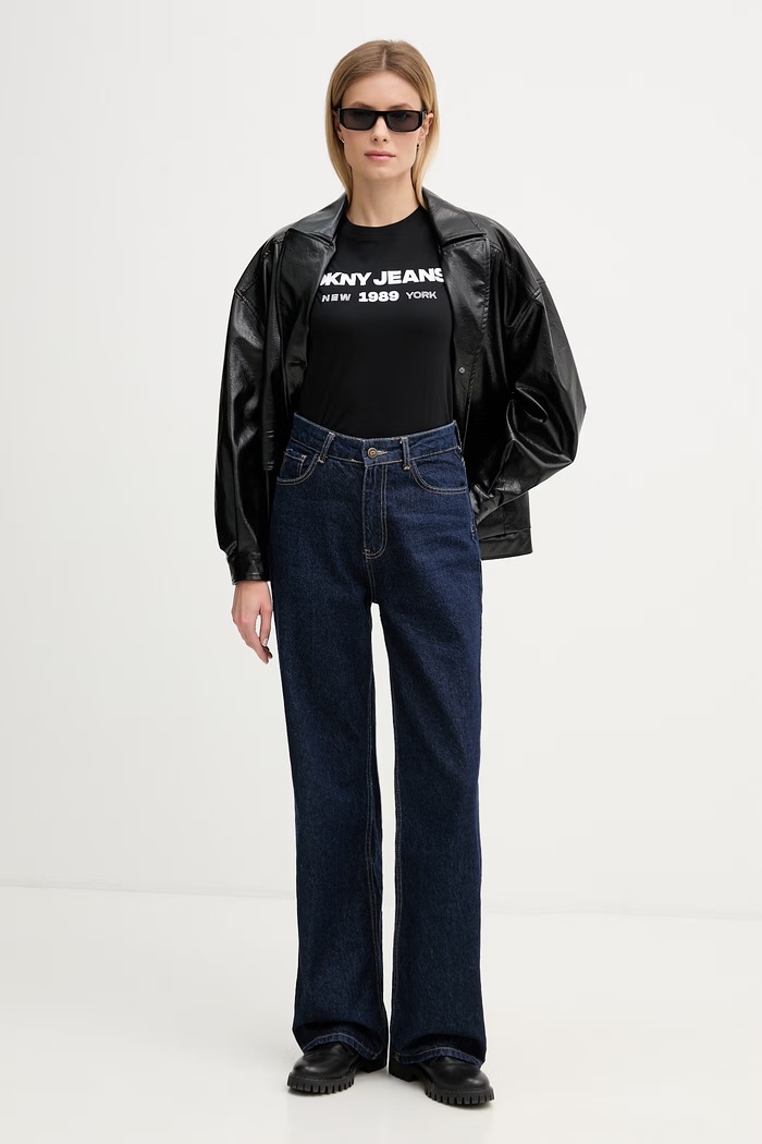 Dkny tricou DJ6T1747 alb SS26