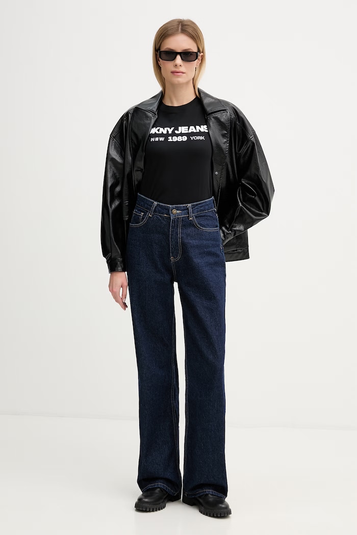 Dkny tricou DJ6T1747 alb SS26