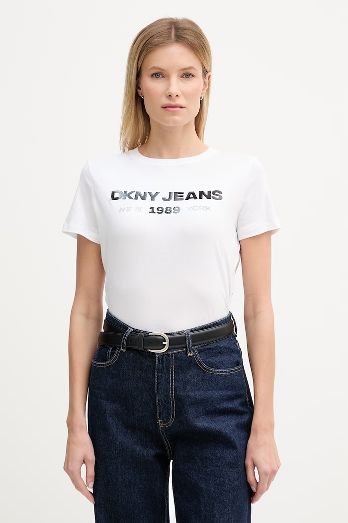 Dkny tricou imprimeu negru DJ6T1747