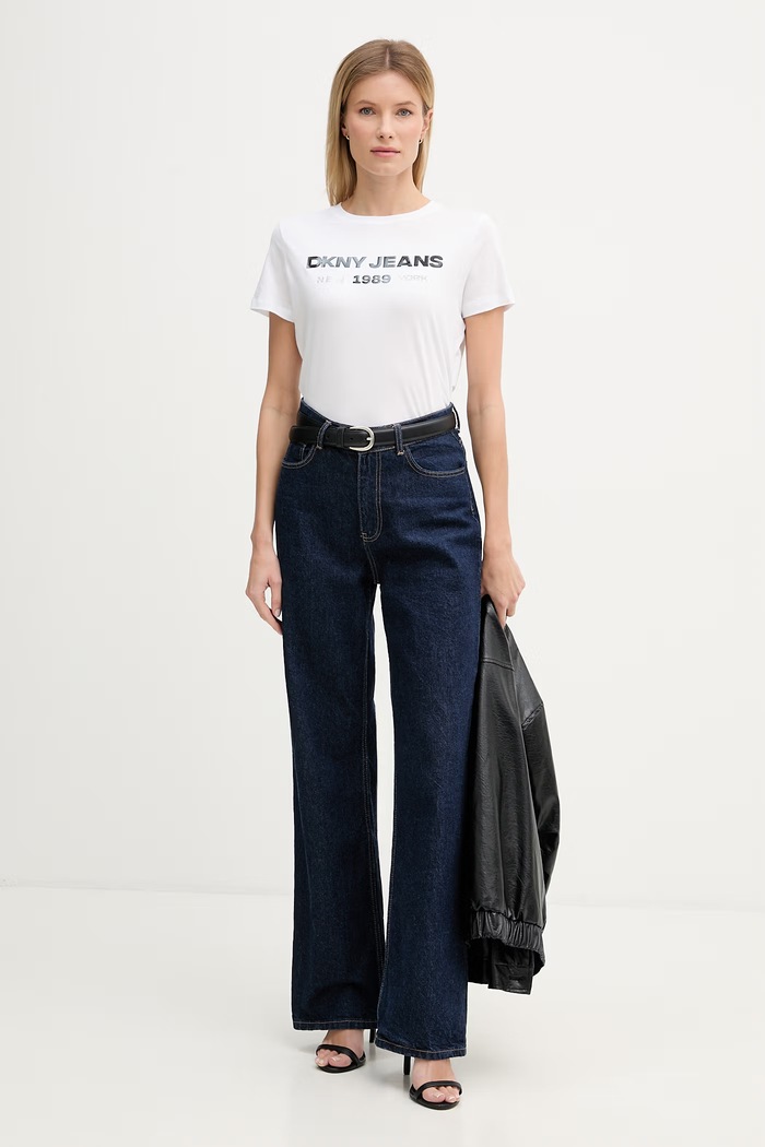 Dkny tricou DJ6T1747 negru SS26
