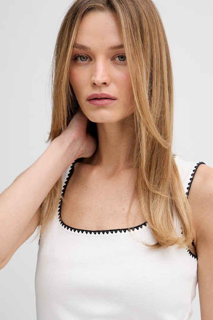 Tommy Hilfiger top pentru femei, din bumbac bej WW0WW48715