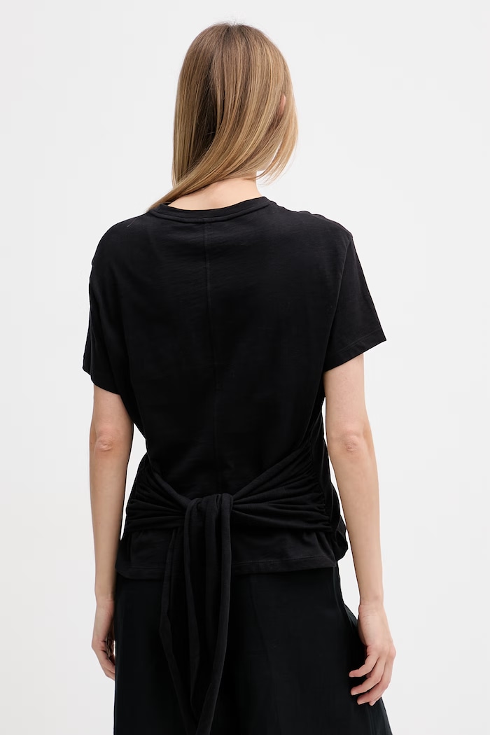 Îmbrăcăminte Tommy Hilfiger tricou pentru femei, din bumbac WW0WW49256 negru