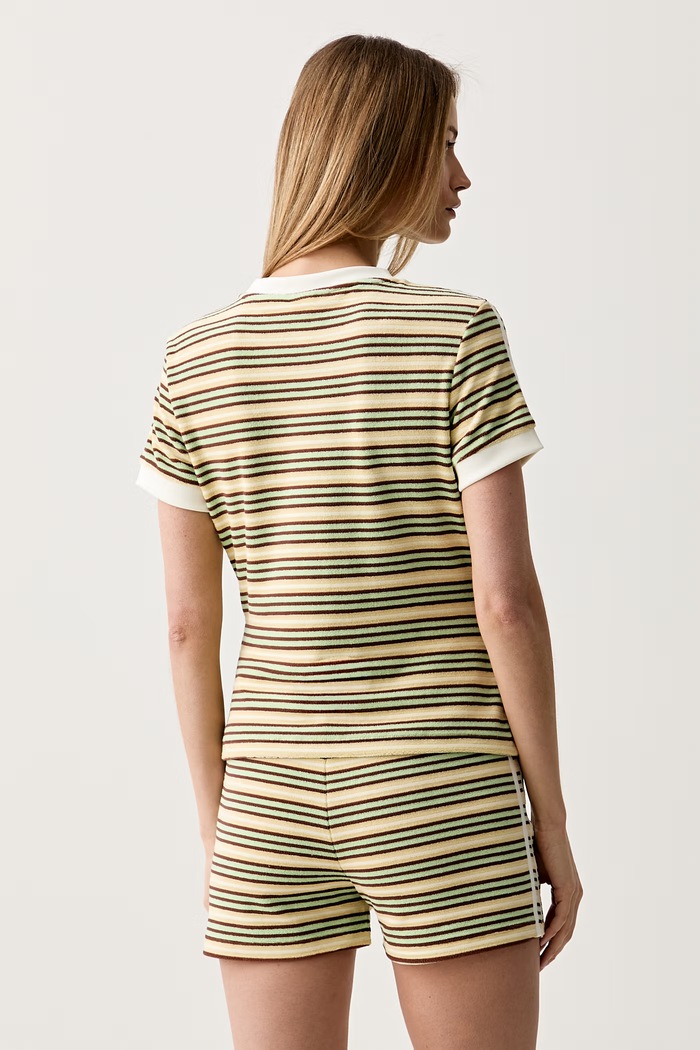 Îmbrăcăminte adidas Originals tricou pentru femei cu vâscoză KY8117 galben