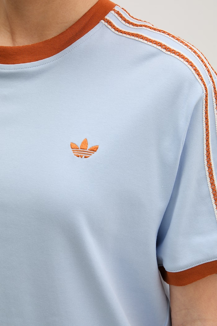 adidas Originals tričko dámske bavlnené s elastanom KY8125 modrá