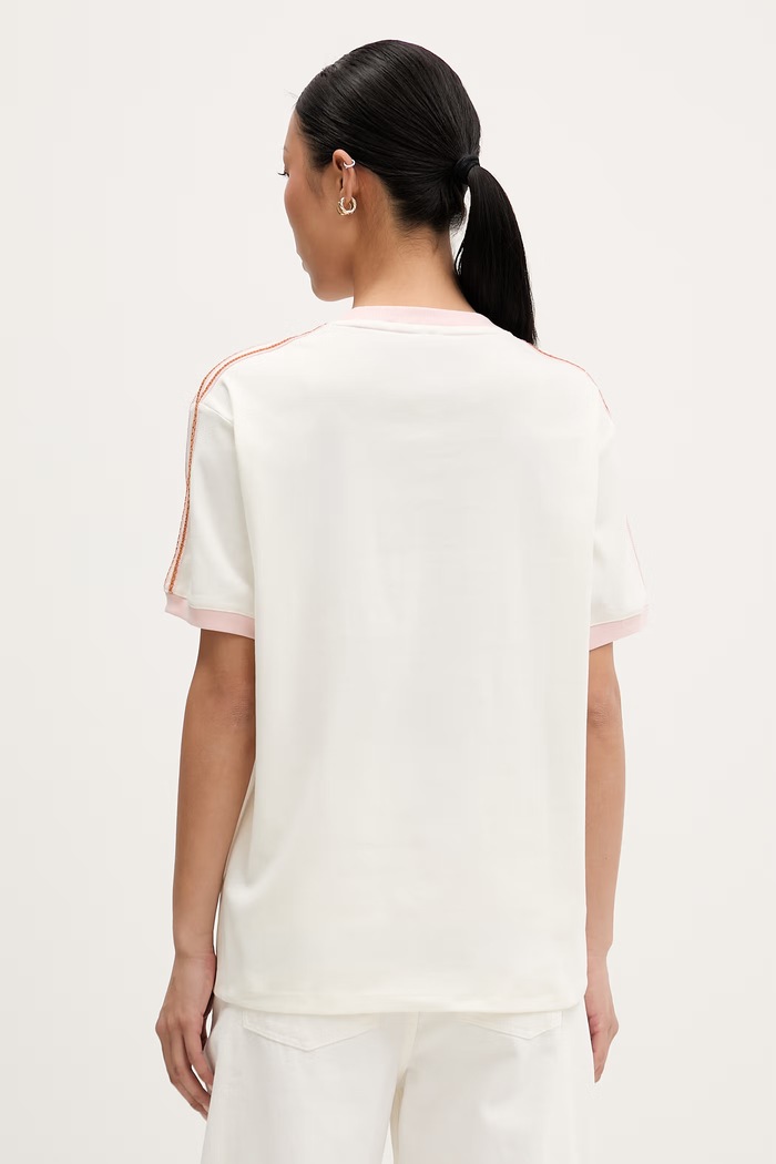 Oblečenie adidas Originals tričko dámske bavlnené s elastanom KY8126 béžová