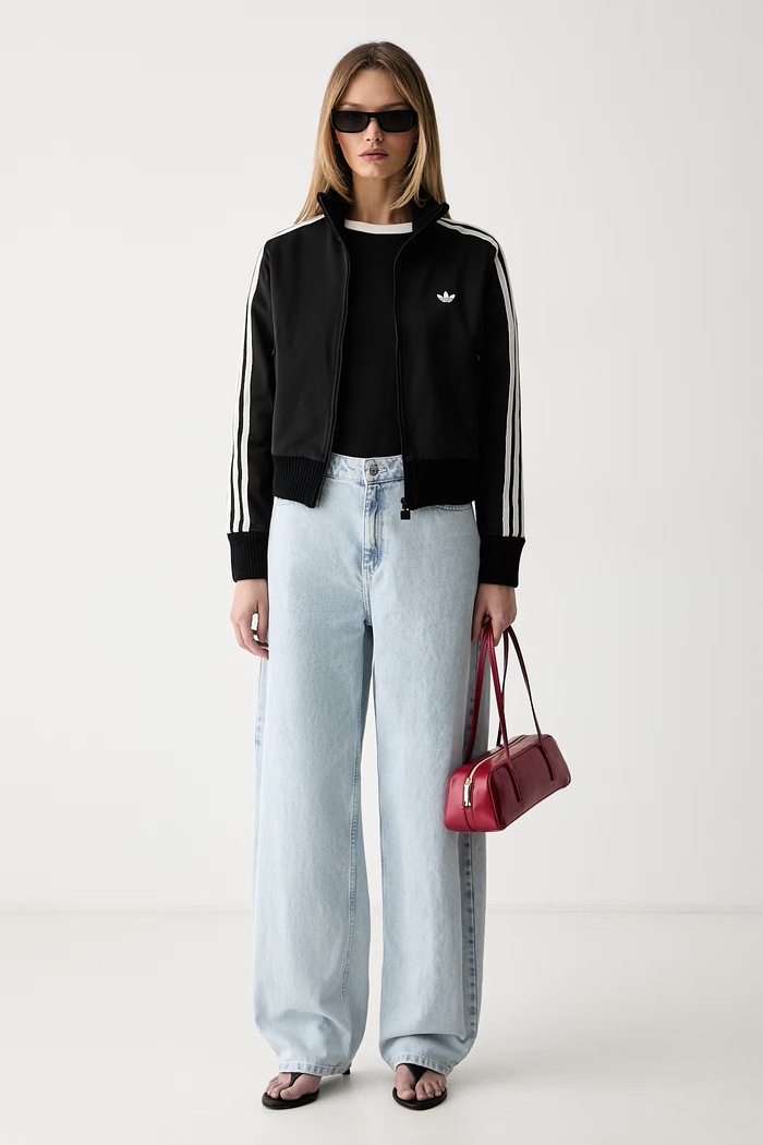 adidas Originals tričko dámské bavlněné s elastanem KY8127 černá SS26