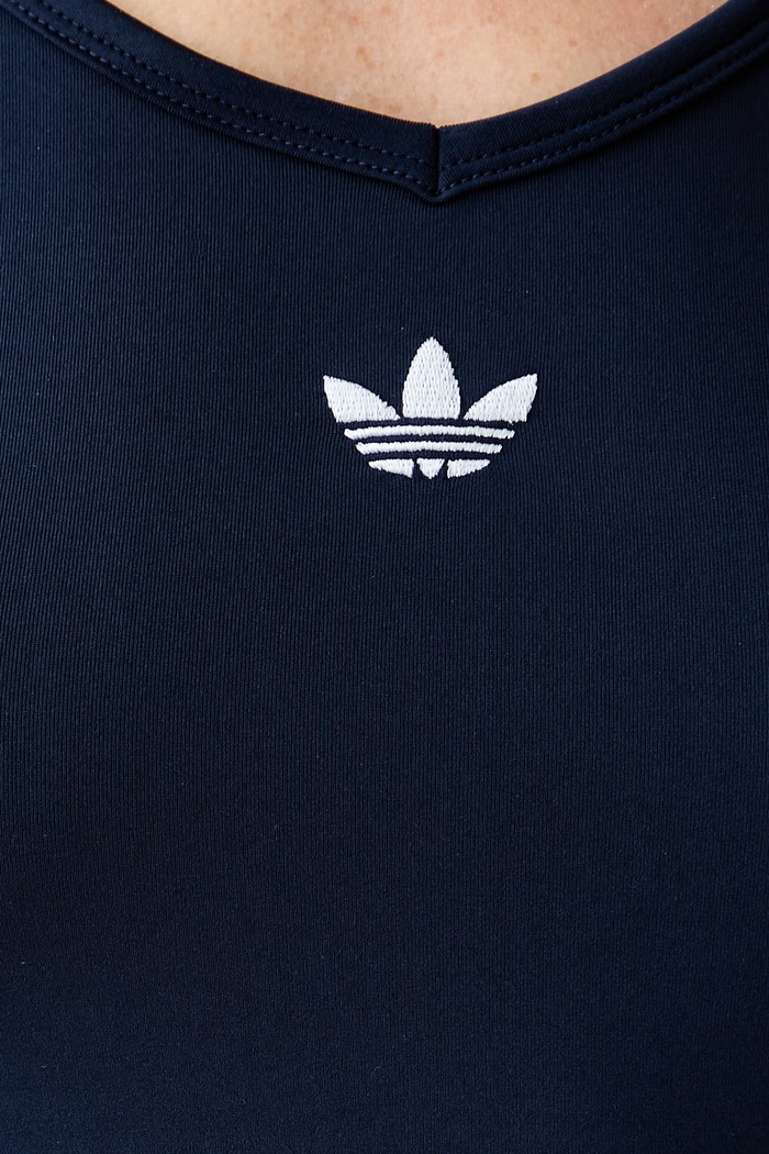 adidas Originals crop top dámský Vintage KY8135 námořnická modř