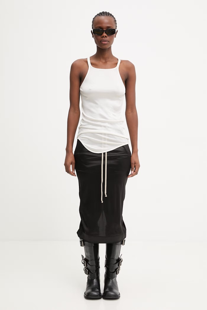 Rick Owens DRKSHDW Racer top de femei DS01F4112.JL bej