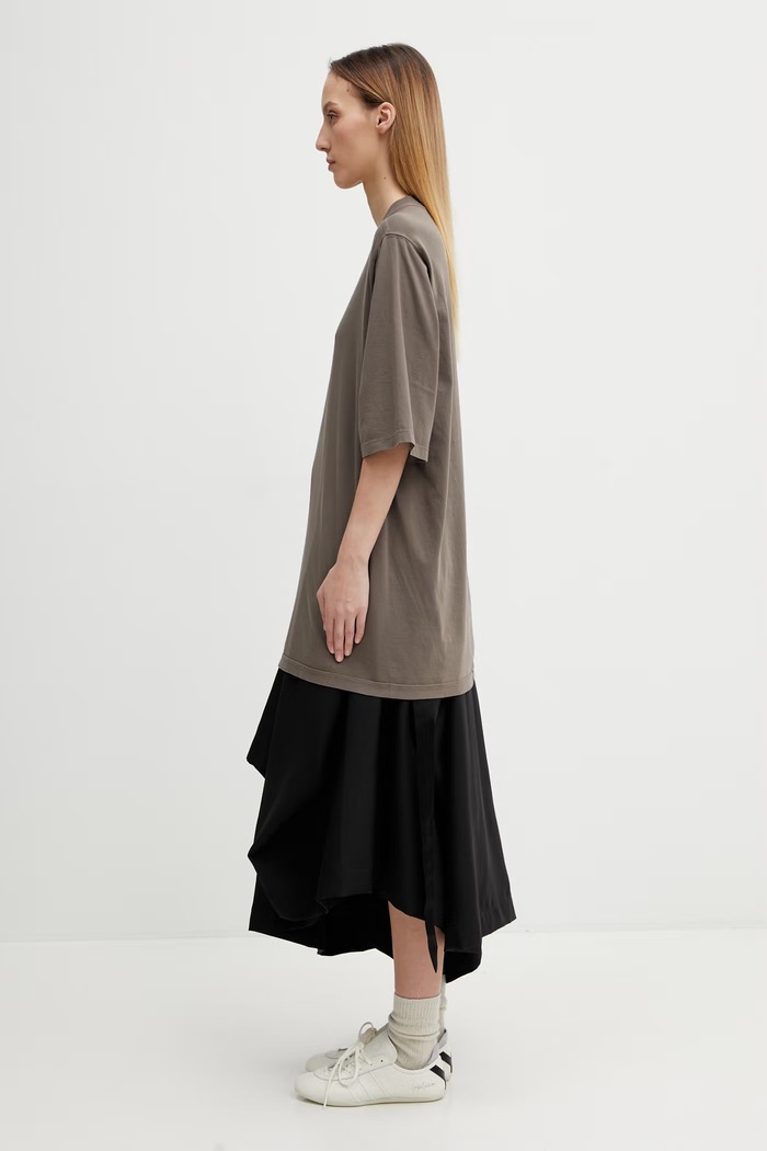 Rick Owens DRKSHDW t-shirt bawełniany Jumbo DS01F4204.RN brązowy SS26