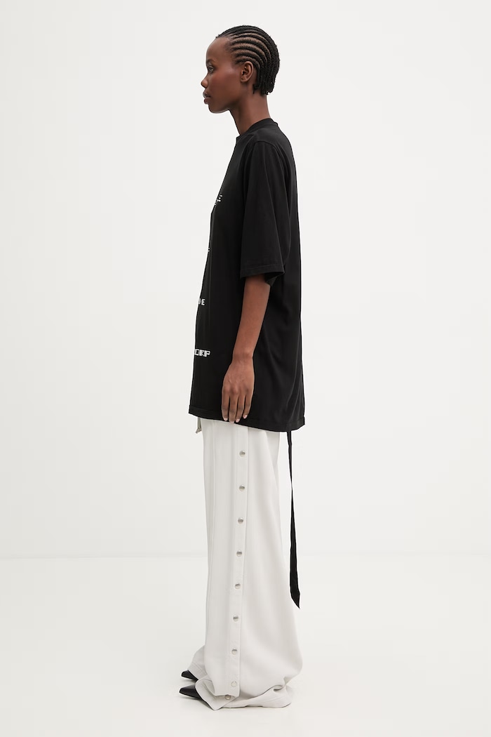Rick Owens DRKSHDW Jumbo T-shirt Γυναικείο βαμβακερό DS01F4204.RNEP7 μαύρο SS26