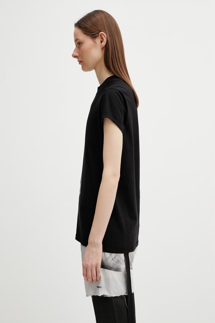 Rick Owens DRKSHDW Small Level t-shirt bawełniany damski DS01F4208.RNEP5 czarny SS26